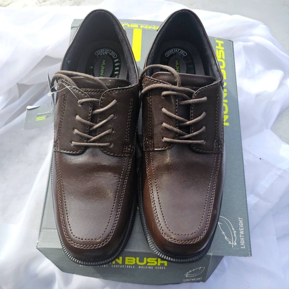 Nunn Bush Bourbon St. Comfort lace up Leather Shoes 84355-200 Men's 11 Brown